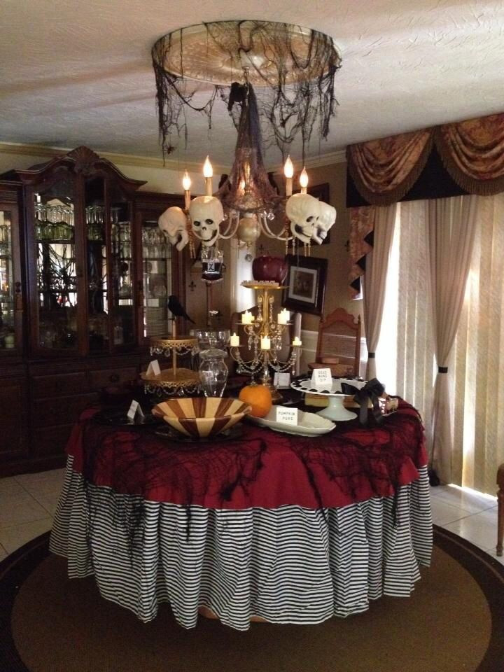 Table Decorating Ideas For Halloween Party
 The Halloween party table