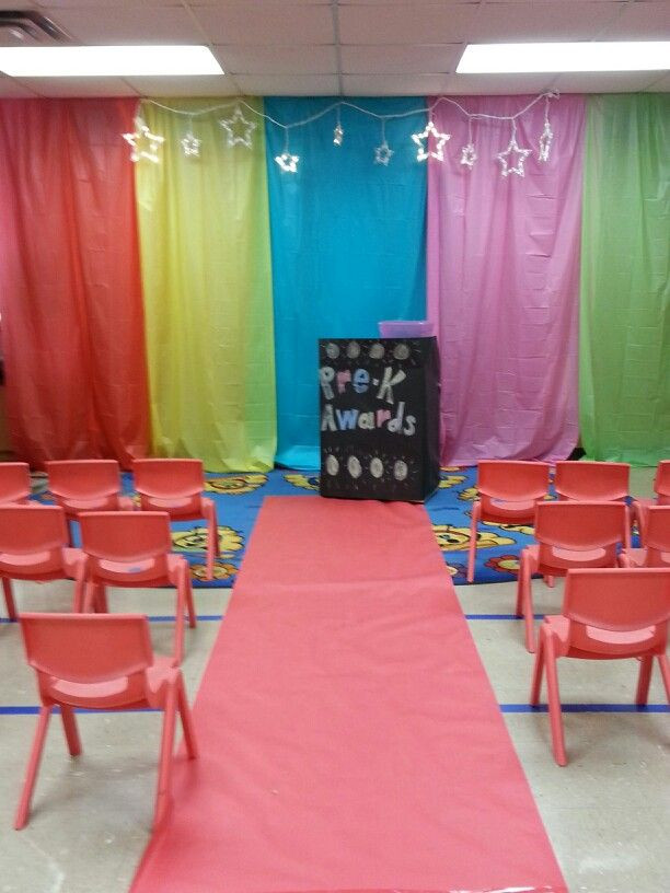 Tablecloth Ideas For Graduation Party
 My class decorated for end of year awards Red carpet and