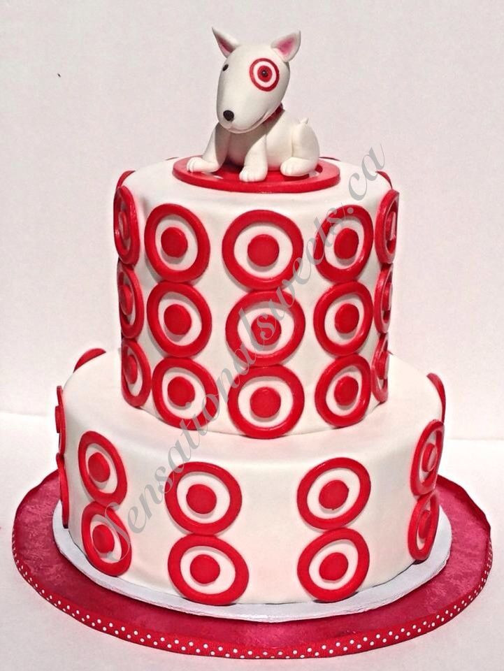 Target Birthday Cakes
 Tar cake with bullseye the dog fondant figurine in 2019
