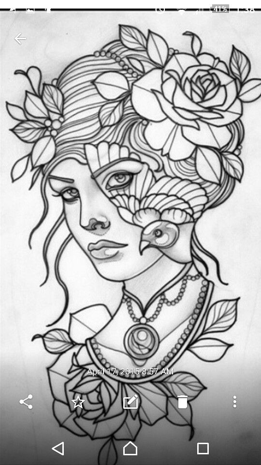 Tattoo Coloring Pages Printable
 Pin by Ayyden Chavez on Tattoos Pinterest