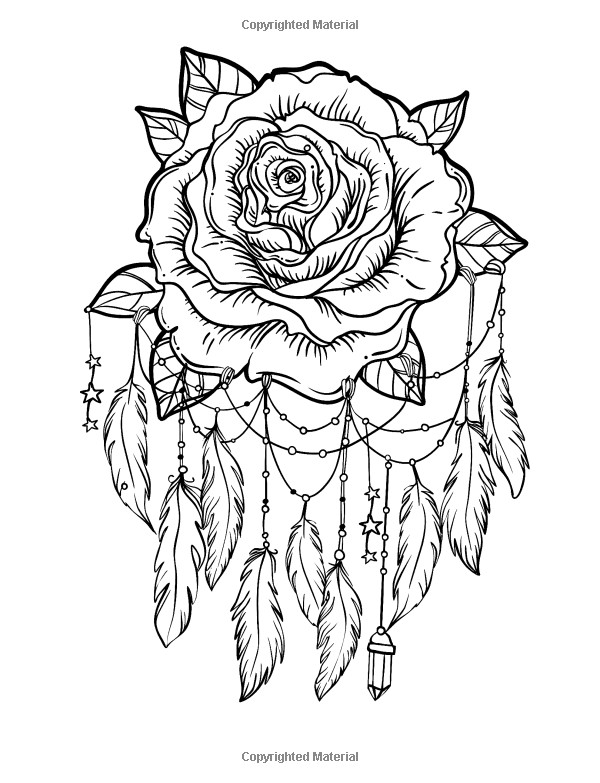 Tattoo Coloring Pages Printable
 Amazon Tattoo Adult coloring books