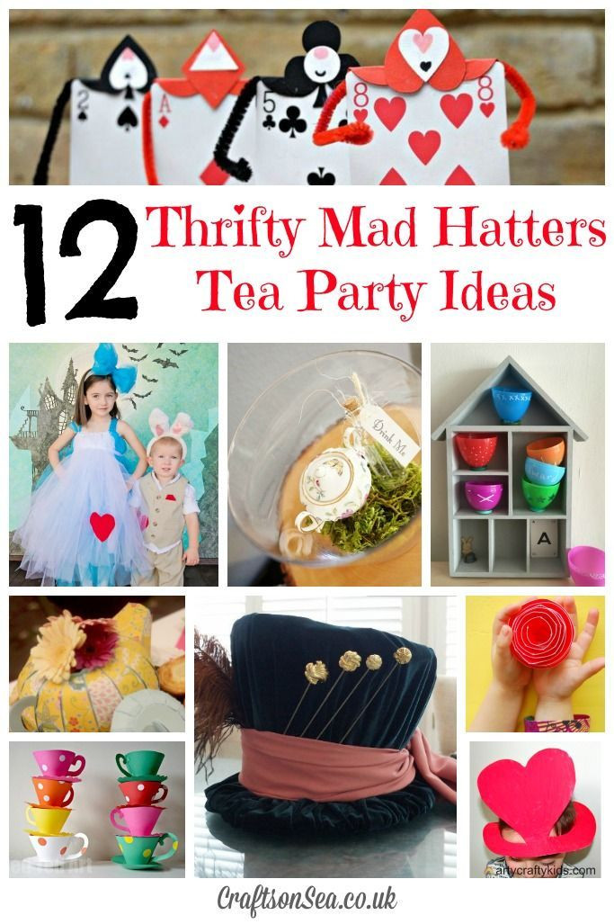 Tea Party Crafts Ideas
 Thrifty Mad Hatters Tea Party Ideas Birthday