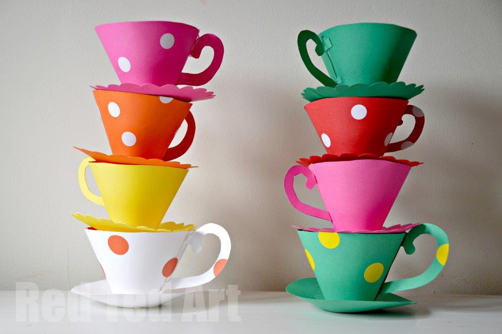 Tea Party Crafts Ideas
 How To Paper Teacup Party Games