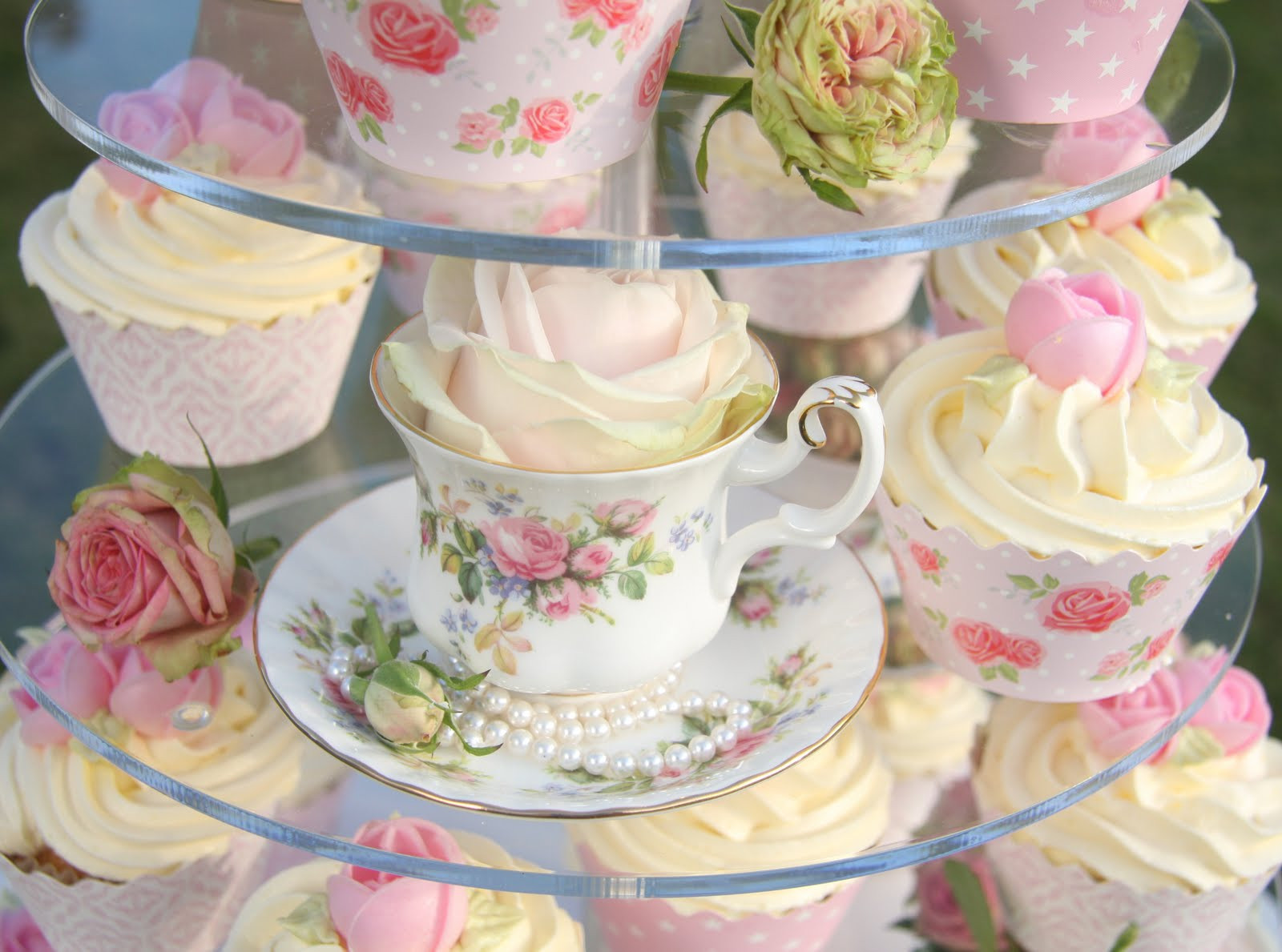 Tea Party Cupcakes Ideas
 Life is What You Bake it Vintage Cake Cupcakes & Tea Cups