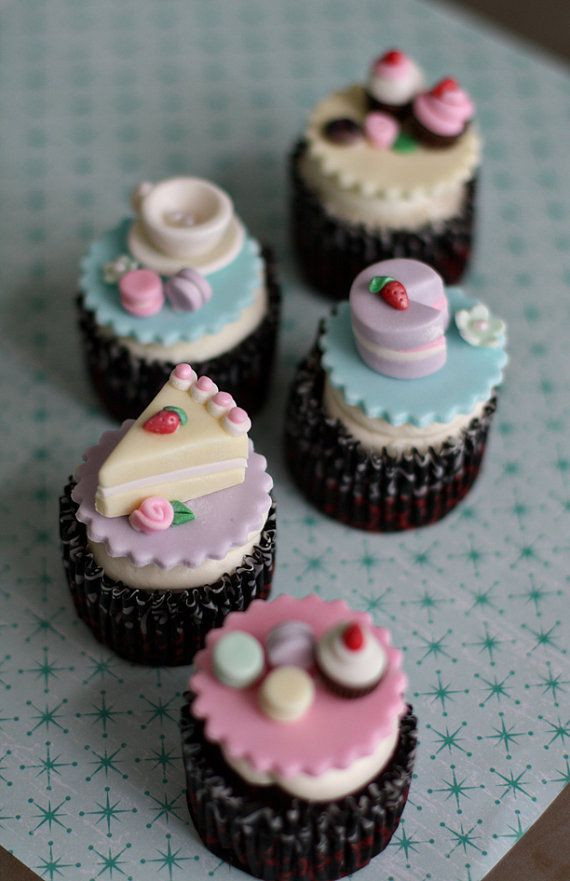 Tea Party Cupcakes Ideas
 504 best Beautiful cupcakes and images on Pinterest