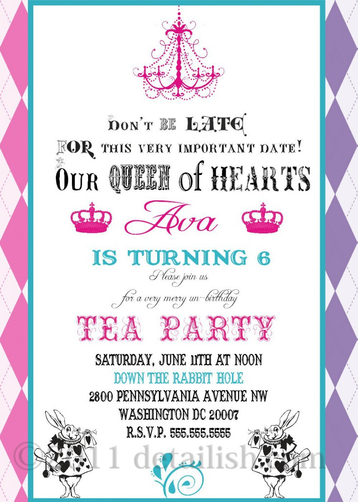 Tea Party Invitation Wording Ideas
 Tea Party Invitation Ideas