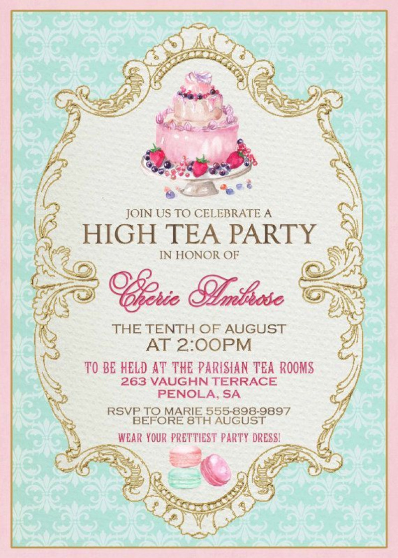 Tea Party Invitations Ideas
 Tea Party Invitation Ideas Party Invitation Collection