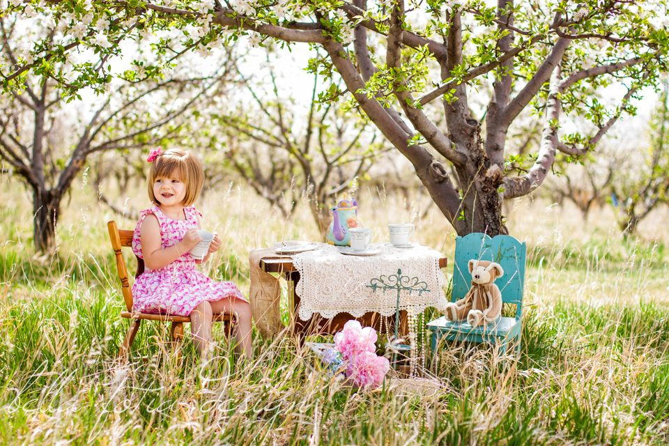 Tea Party Photoshoot Ideas
 Little girls tea party photo idea Teddy bear picnic