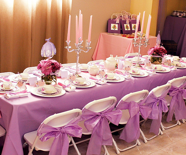 Tea Party Themed Birthday Party Ideas
 Sofia the First Inspired Royal Tea Party Birthday Hostess with the Mostess