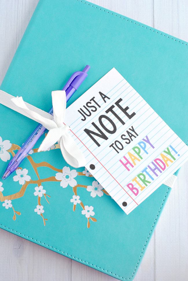Teacher Birthday Gifts
 Cute & Creative "Note" Gift Idea for Birthdays or Teacher