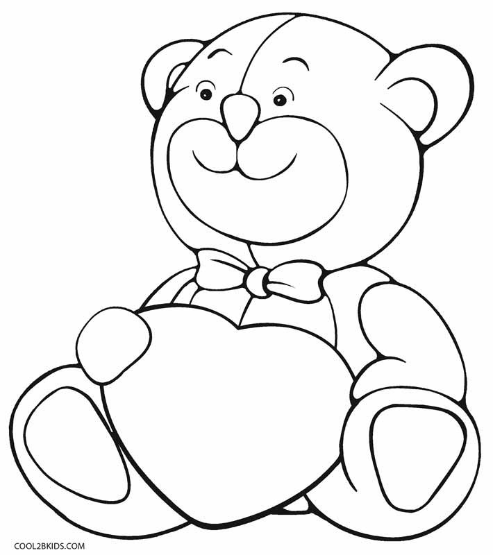 Teddy Bear Coloring Pages Free Printable
 Printable Teddy Bear Coloring Pages For Kids