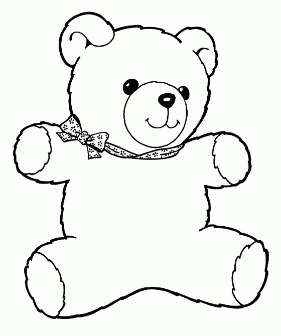 Teddy Bear Coloring Pages Free Printable
 Teddy bear Free Printable Coloring Pages