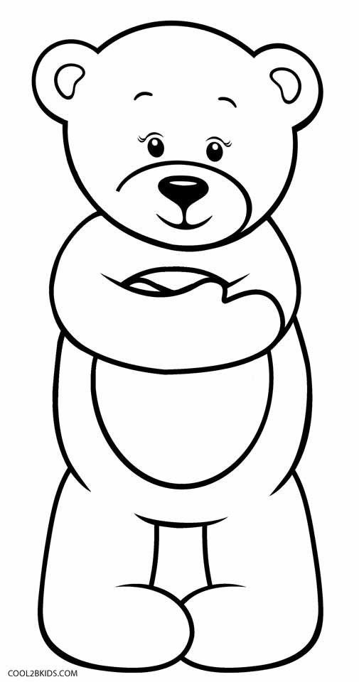 Teddy Bear Coloring Pages Free Printable
 Printable Teddy Bear Coloring Pages For Kids