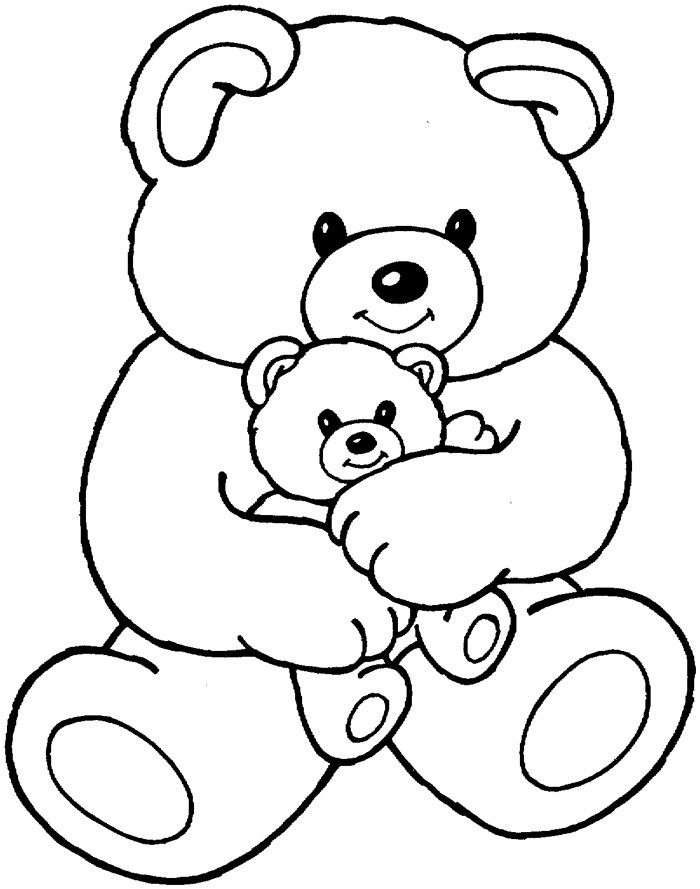 Teddy Bear Coloring Pages Free Printable
 Teddy Bear Coloring Pages For Kids