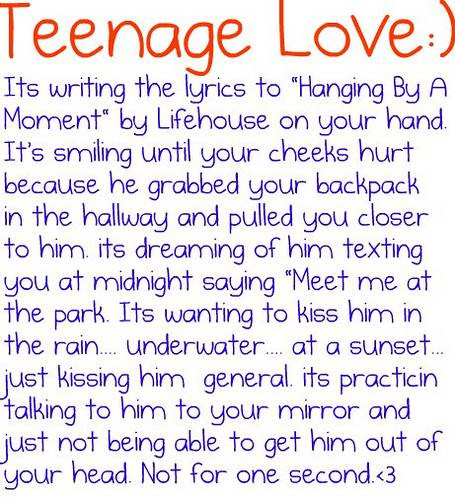 Teen Relationship Quotes
 teenage love
