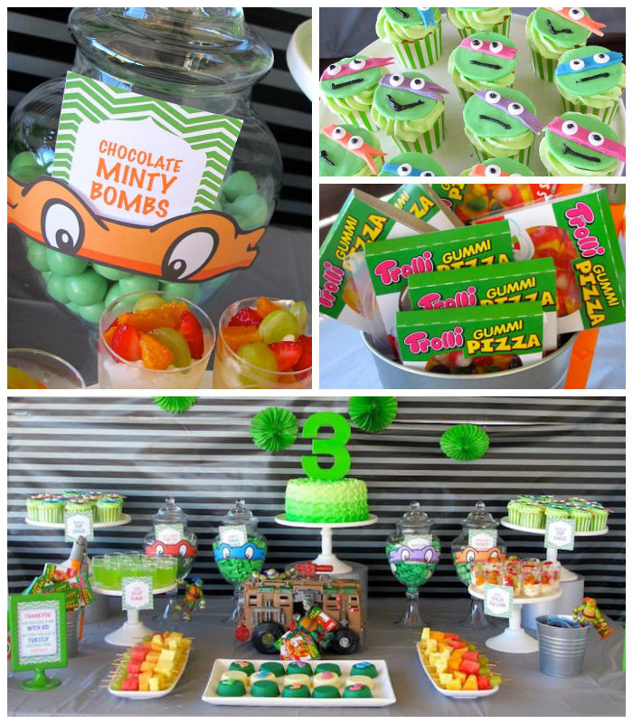 Teenage Mutant Ninja Turtles Birthday Party Supplies
 Kara s Party Ideas Teenage Mutant Ninja Turtles Themed