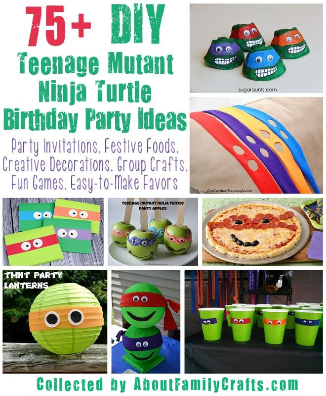 Teenage Mutant Ninja Turtles Birthday Party Supplies
 75 DIY Teenage Mutant Ninja Turtles Birthday Party Ideas