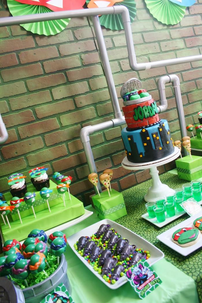 Teenage Mutant Ninja Turtles Birthday Party Supplies
 Kara s Party Ideas Teenage Mutant Ninja Turtles Party