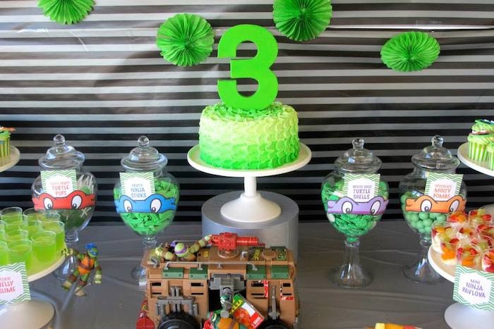 Teenage Mutant Ninja Turtles Birthday Party Supplies
 Kara s Party Ideas Teenage Mutant Ninja Turtles themed