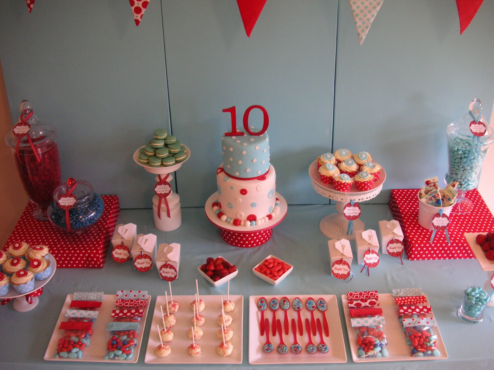 Tenth Birthday Party Ideas
 Coolest Cupcakes Anya s 10th birthday polka dot party