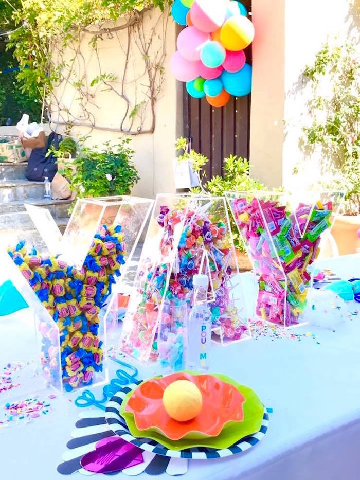 Tenth Birthday Party Ideas
 Kara s Party Ideas Colorful Modern 10th Birthday Party