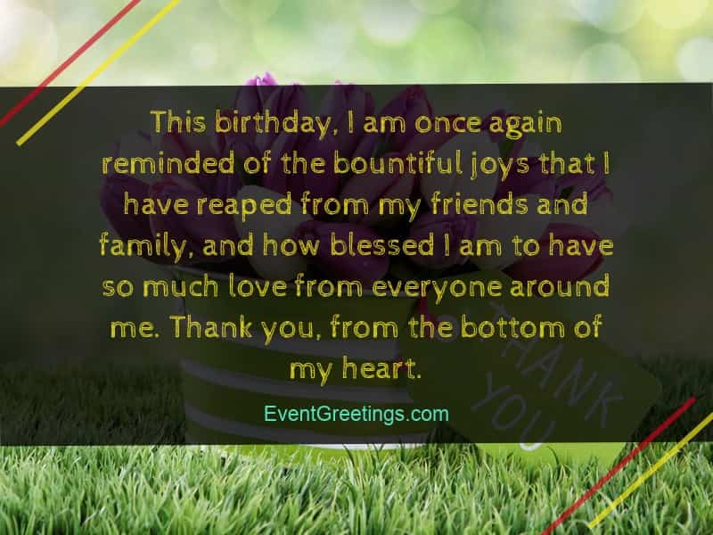 Thank You Everyone For The Birthday Wishes Quotes
 40 Best Thank You Messages for Birthday Wishes Quotes