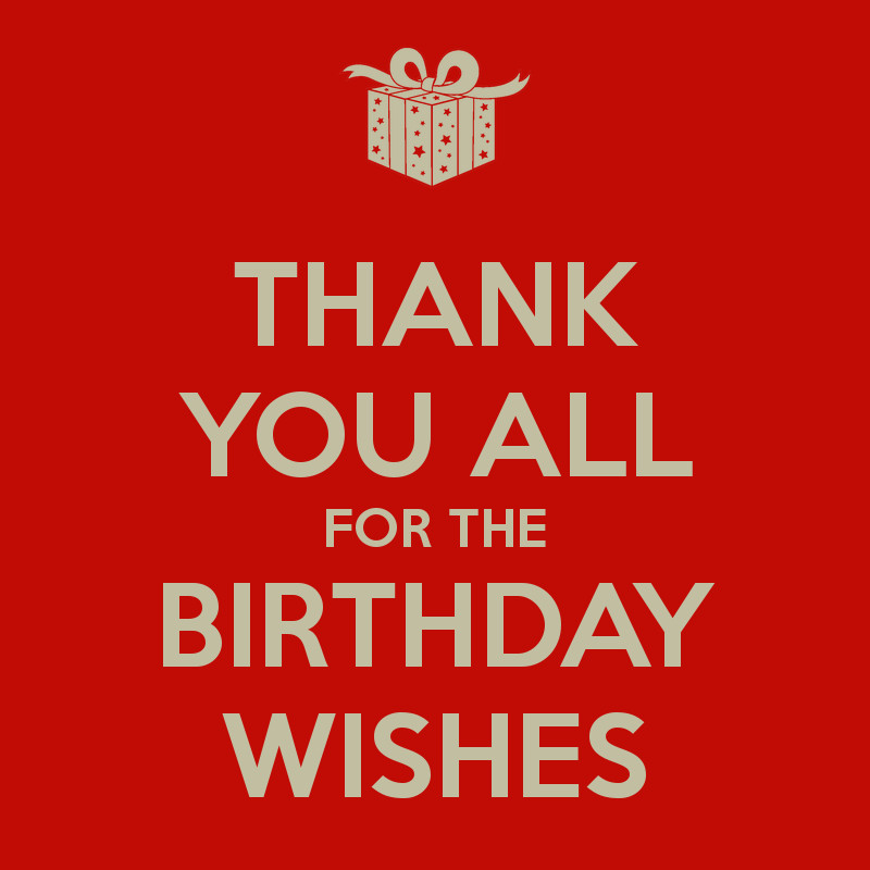 Thank You For All Birthday Wishes
 THANK YOU ALL FOR THE BIRTHDAY WISHES Poster ANDO