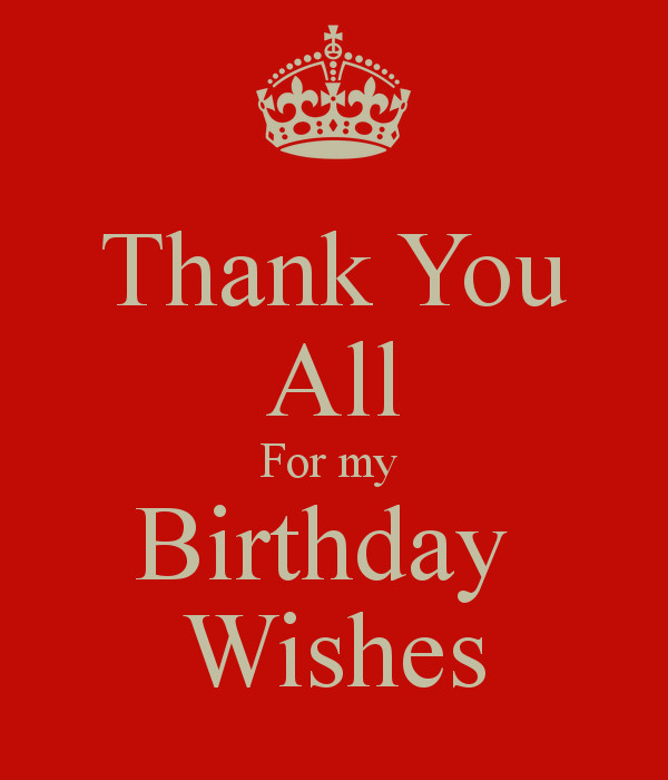 Thank You For All Birthday Wishes
 Thank You All For my Birthday Wishes Poster Julie