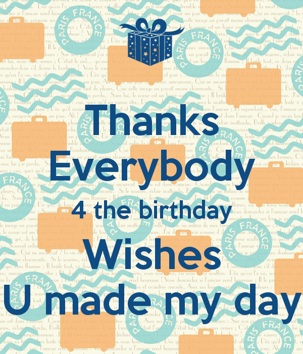 Thank You For My Birthday Wishes
 Thank You for the Birthday Wishes