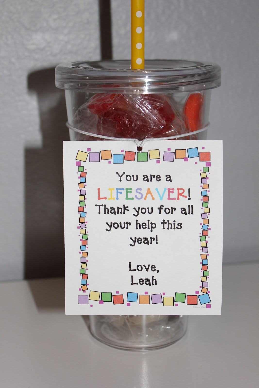 Thank You Gift Ideas For Teachers
 simply made with love End of the Year Gifts