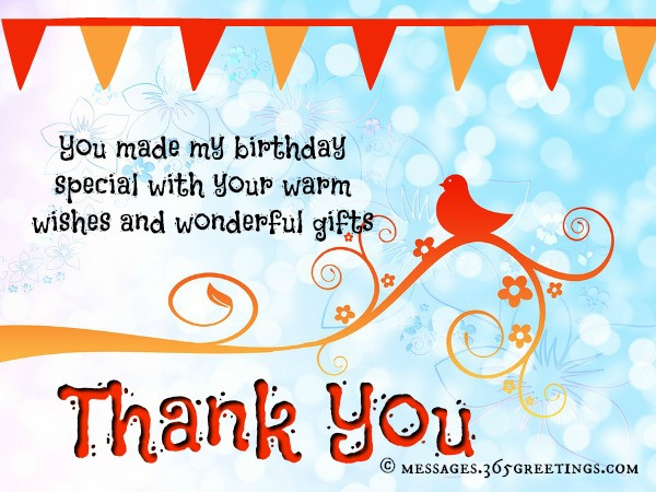 Thank You Quotes For Birthday
 Birthday Thank You Messages Thank You for Birthday Wishes