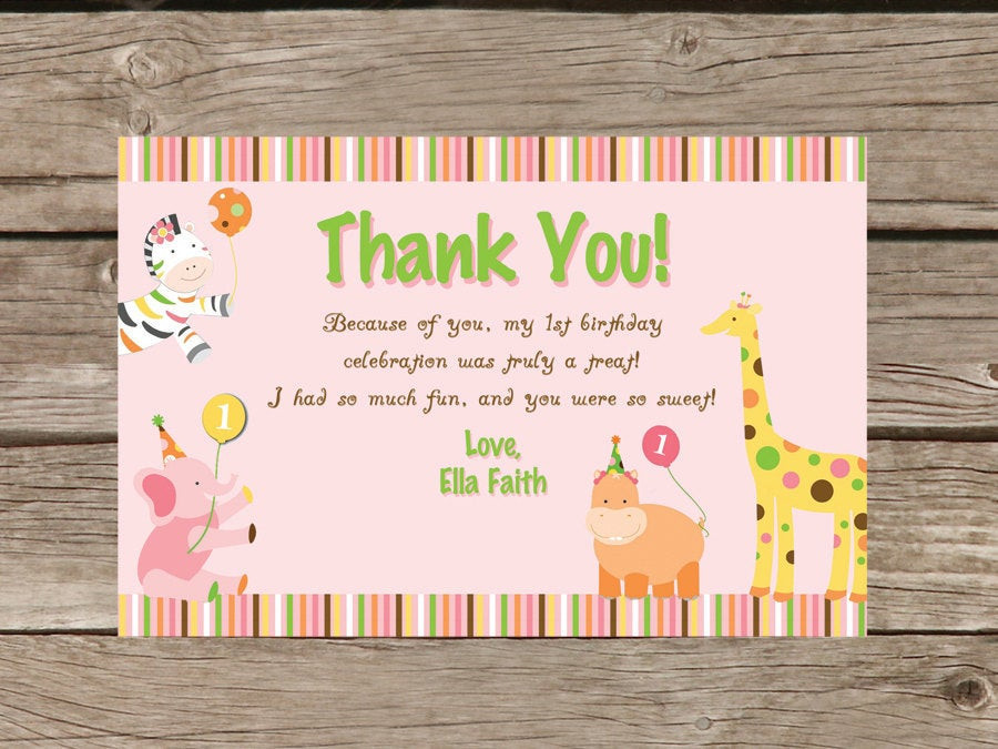 Thank You Quotes For Birthday
 1st Birthday Thank You Quotes QuotesGram
