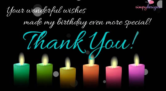 Thank You Quotes For Birthday
 Thank You For Your Birthday Wishes Free Birthday Thank