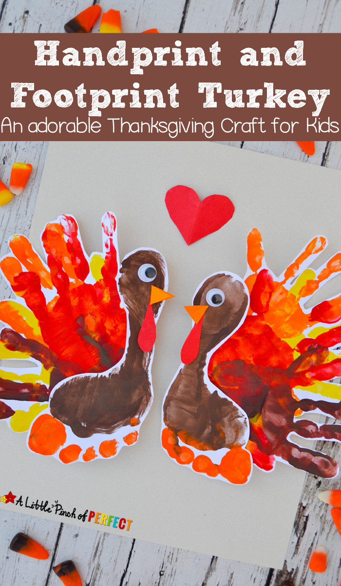 Thanksgiving Art And Craft Ideas For Toddlers
 Handprint and Footprint Turkey An adorable Thanksgiving