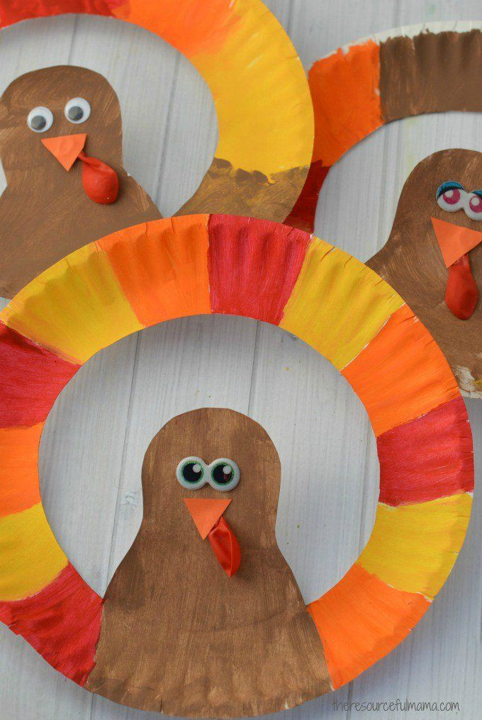 Thanksgiving Art And Craft Ideas For Toddlers
 Paper Plate Turkey Craft