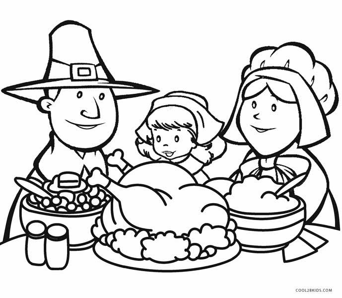 Thanksgiving Coloring Pages Kids
 Printable Thanksgiving Coloring Pages For Kids