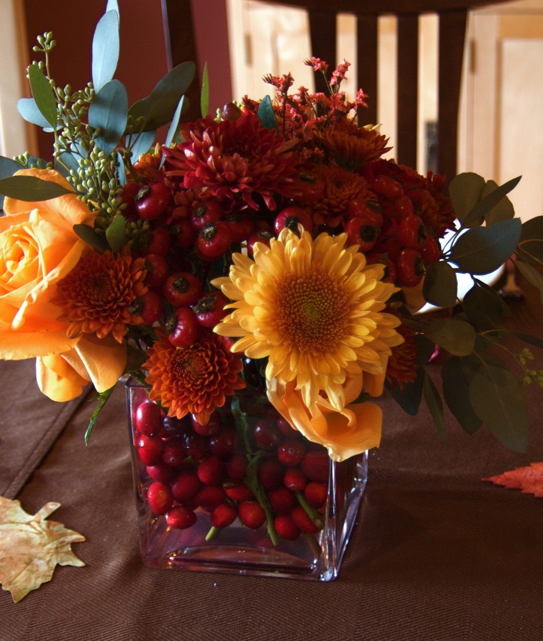 Thanksgiving Flower Arrangements
 Frugal er Cranberry Christmas Centerpieces