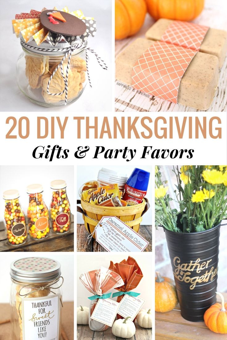 Thanksgiving Gift Ideas For The Family
 Here are 20 DIY Thanksgiving Gift and Party Favors that