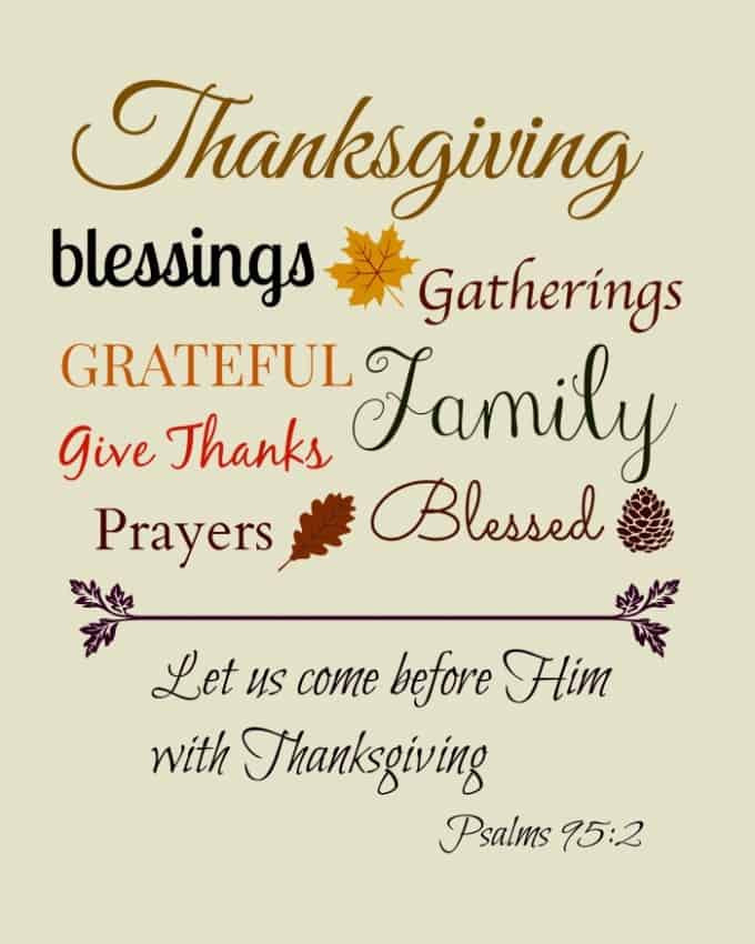 Thanksgiving Quotes Bible
 Thanksgiving Crafts DIYs and Printables