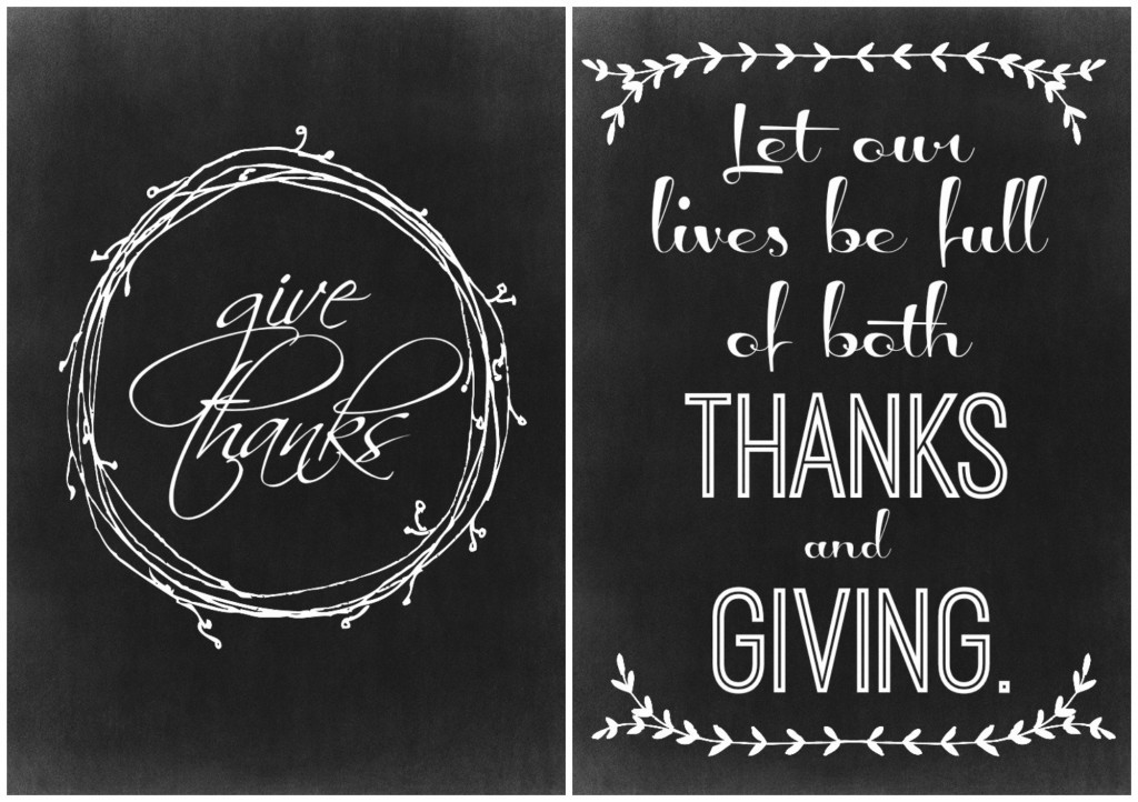 Thanksgiving Quotes Chalkboard
 Two Thanksgiving Chalkboard Printables The Crazy Craft Lady