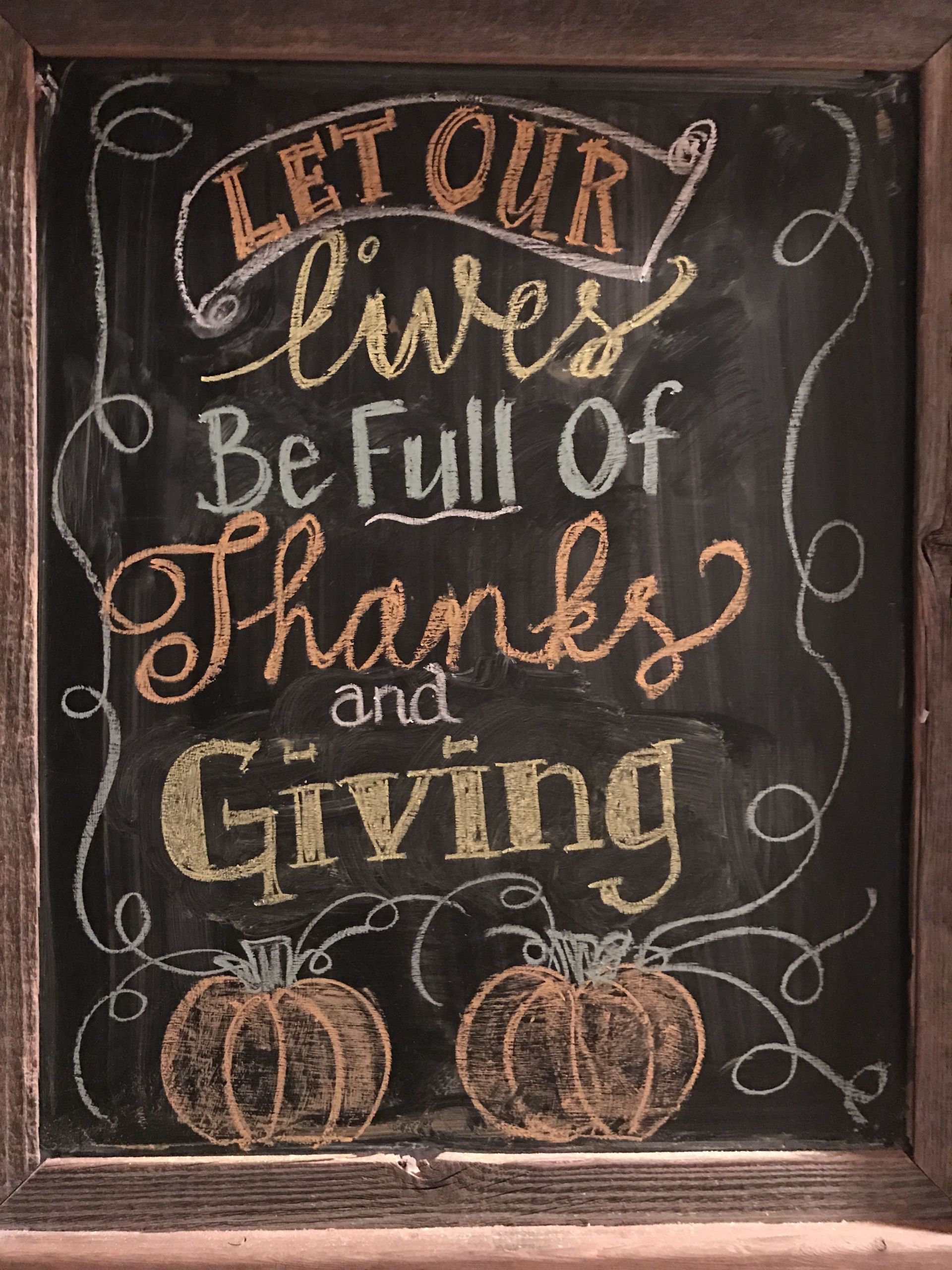 Thanksgiving Quotes Chalkboard
 Thanksgiving chalkboard art