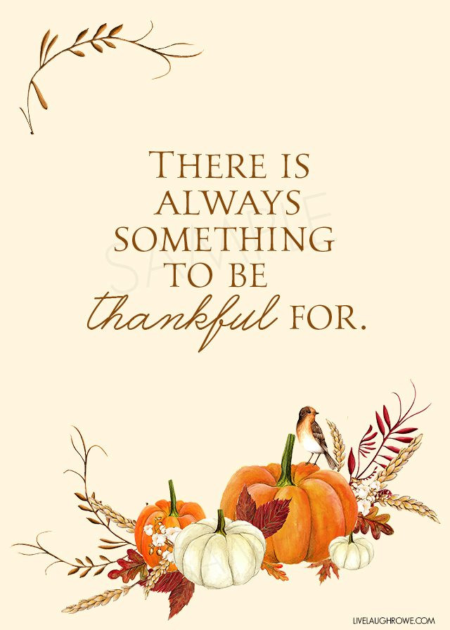 Thanksgiving Quotes Thankful
 Thankful Printable