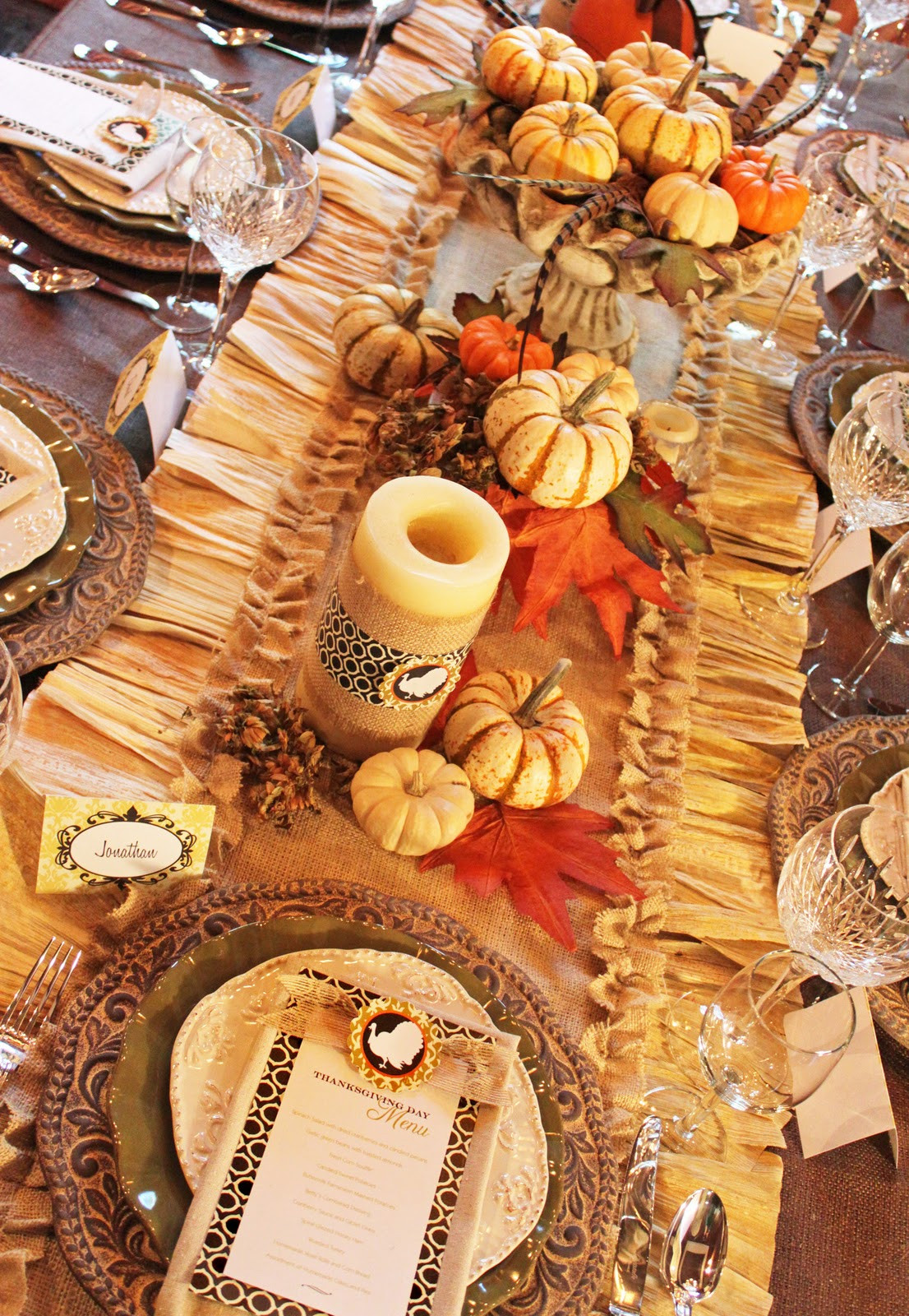 Thanksgiving Table Decorations
 Amanda s Parties To Go Thanksgiving Dinner Tablescape