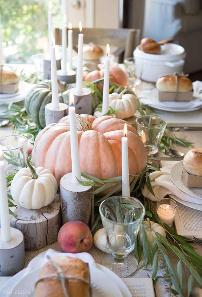 Thanksgiving Table Decorations Pinterest
 20 Thanksgiving tablescape decorating ideas with natural