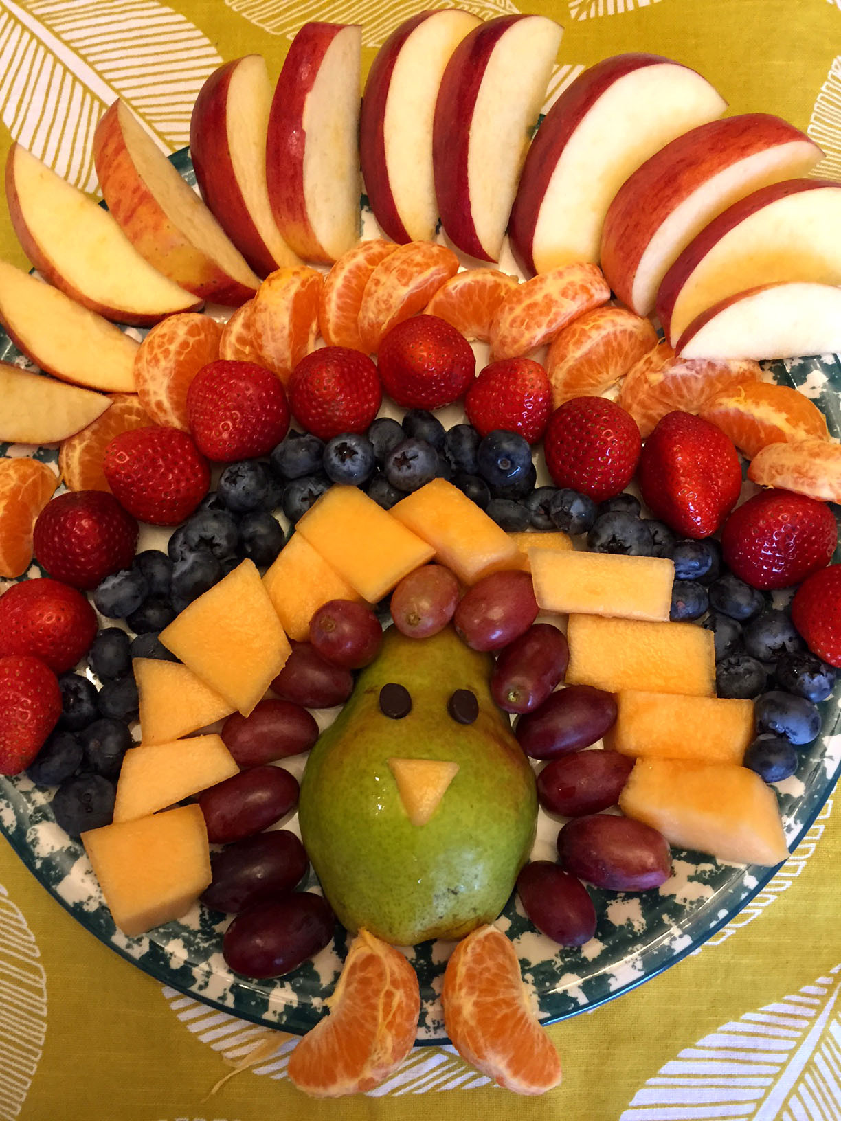 Thanksgiving Themed Appetizers
 Thanksgiving Turkey Shaped Fruit Platter Appetizer Recipe
