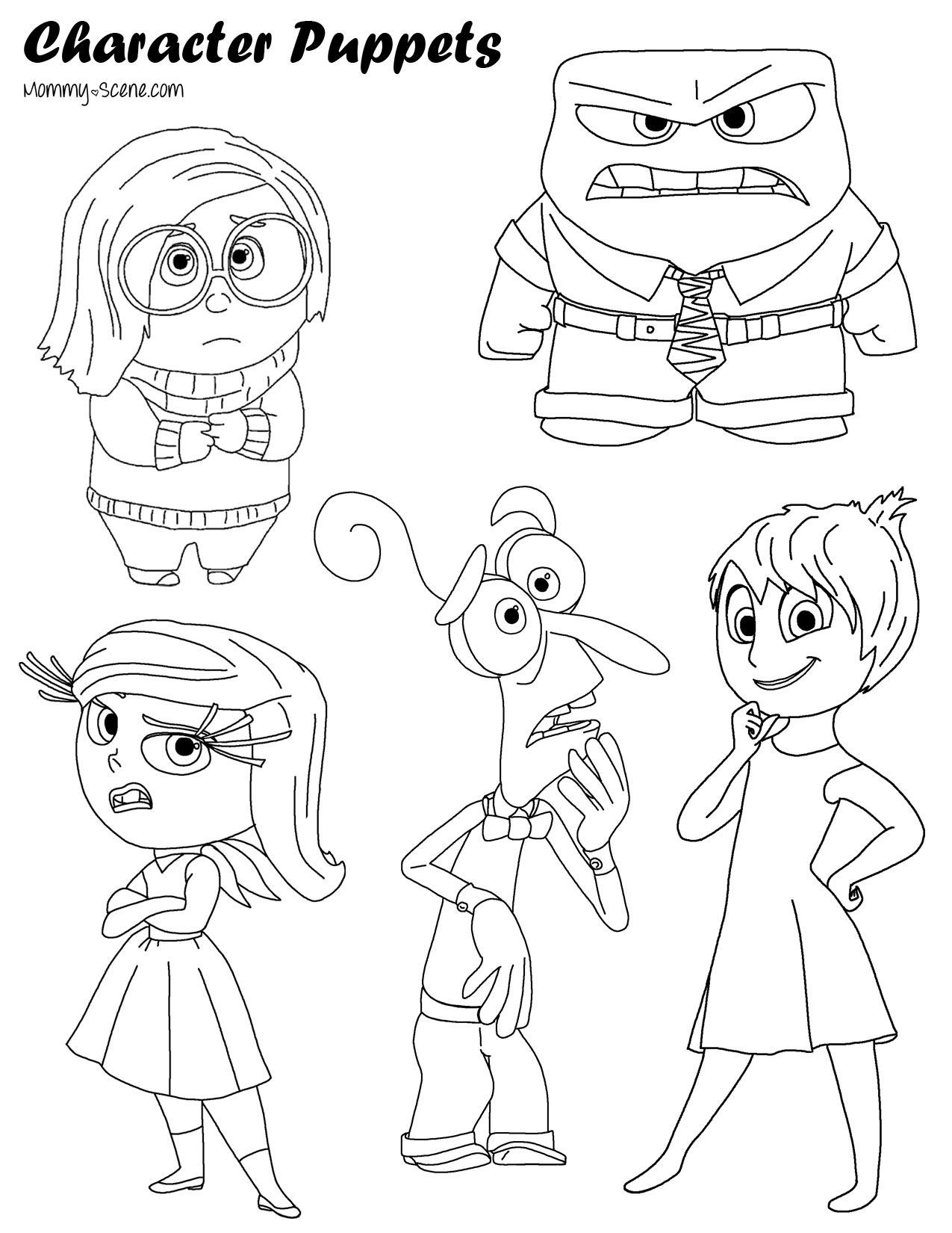 Therapeutic Coloring Pages For Kids
 Paper Character Puppets