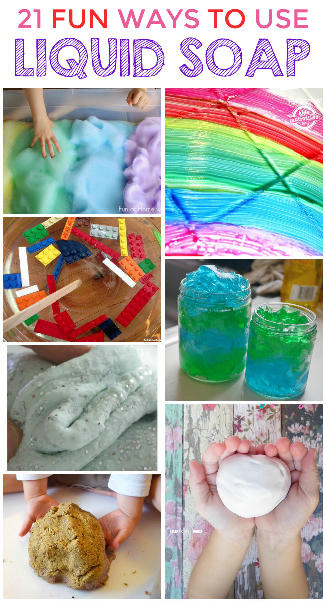 Things Kids Can Make
 21 SUPER COOL THINGS TO MAKE WITH LIQUID SOAP Kids