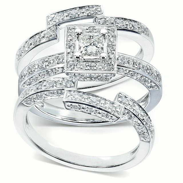 Three Piece Wedding Ring Sets
 Get Most Brilliant 3 Piece Wedding Ring Sets for