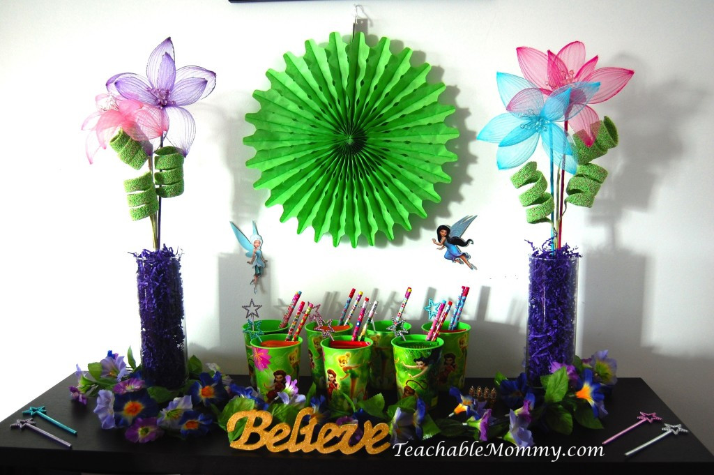 Tinkerbell Decorations Ideas Birthday Party
 Host a TinkerBell Birthday Party Teachable Mommy