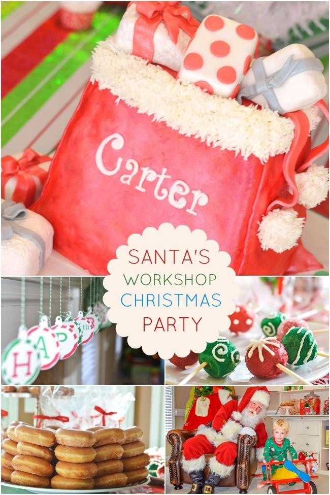 Toddler Christmas Party Ideas
 Santa’s Workshop Kids’ Christmas Party